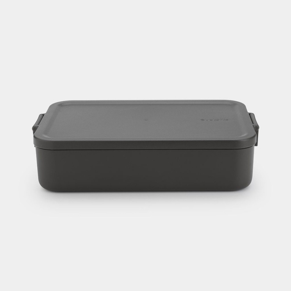 Food storage, 2 L, BRABANTIA MAKE & TAKE LARGE LUNCH BOX , 25,5 x 16,7 x H 6 cm in the group Storage / Kitchen storage / Food containers / Plastic lunch boxes at SmartaSaker.se (42156)