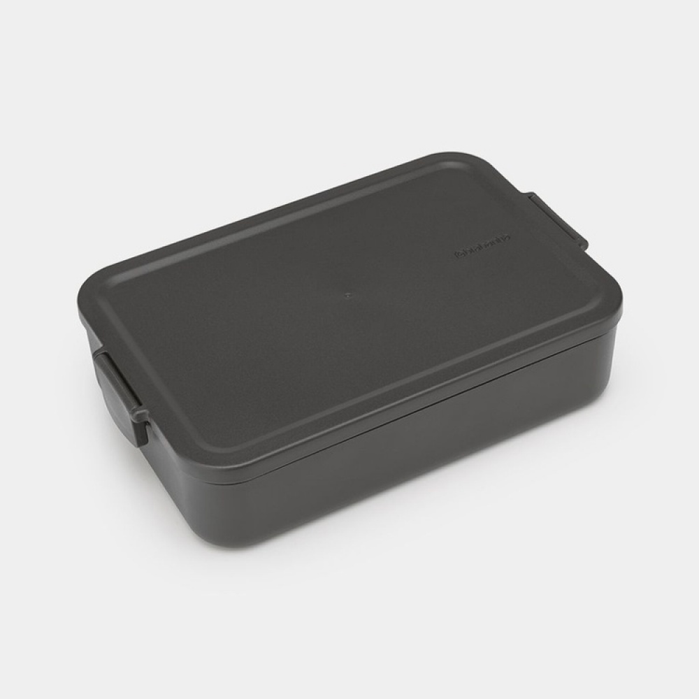 Food storage, 2 L, BRABANTIA MAKE & TAKE LARGE LUNCH BOX , 25,5 x 16,7 x H 6 cm in the group Storage / Kitchen storage / Food containers / Plastic lunch boxes at SmartaSaker.se (42156)