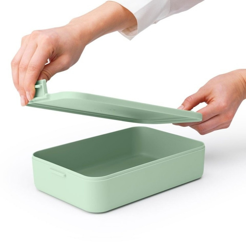 Food storage, 2 L, BRABANTIA MAKE & TAKE LARGE LUNCH BOX , 25,5 x 16,7 x H 6 cm in the group Storage / Kitchen storage / Food containers / Plastic lunch boxes at SmartaSaker.se (42156)