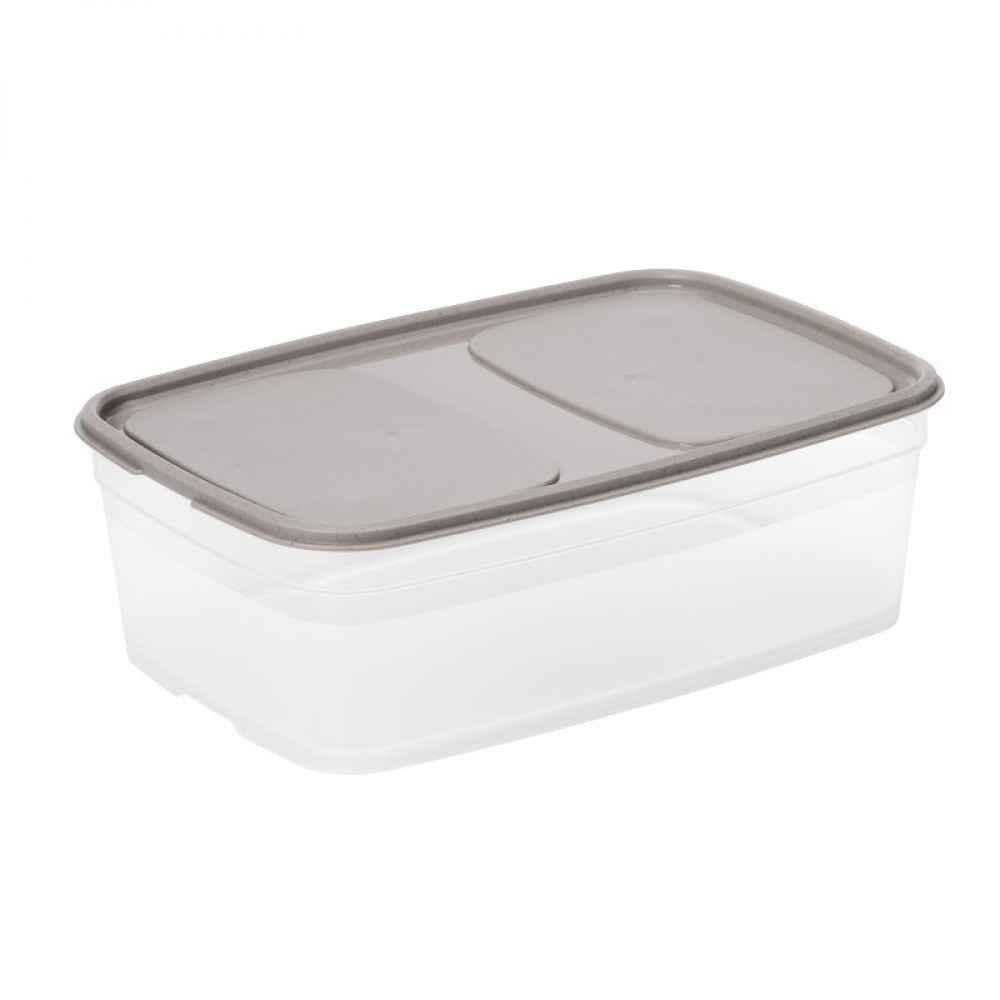 Food storage, 2,2 L, SMARTSTORE SUSTAIN, Transparent / Earl grey in the group Storage / Kitchen storage / Food containers / Plastic at SmartaSaker.se (42158)