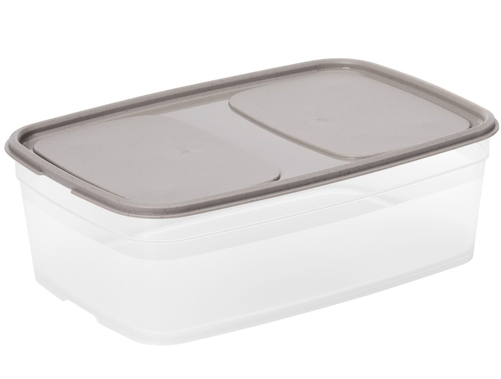 Food storage, 2,2 L, SMARTSTORE SUSTAIN, Transparent / Earl grey in the group Storage / Kitchen storage / Food containers / Plastic at SmartaSaker.se (42158)