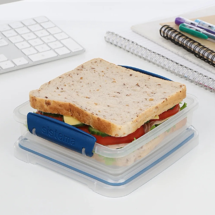 Sandwich box 0, 45L, Sistema in the group Storage / Kitchen storage / Food containers / Plastic lunch boxes at SmartaSaker.se (42160)