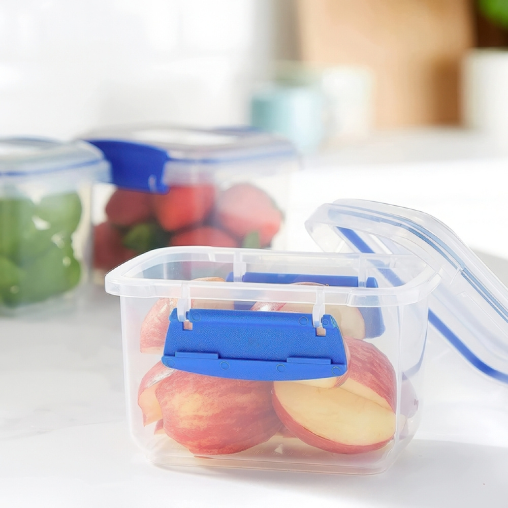 Lunch box, small, 400 ML, SISTEMA KLIP-IT, Transparent / White in the group Storage / Kitchen storage / Food containers / Plastic lunch boxes at SmartaSaker.se (42169)