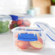 Lunch box, small, 400 ML, SISTEMA KLIP-IT, Transparent / White Lunch box, small, 400 ML, SISTEMA KLIP-IT, Transparent / White