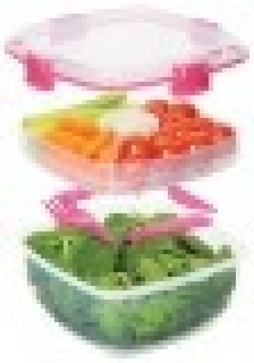 Lunch box, SALAD TO GO, 1.1 L, divided into compartments, Pink in the group Storage / Kitchen storage / Food containers / SmartStore food containers at SmartaSaker.se (42172)
