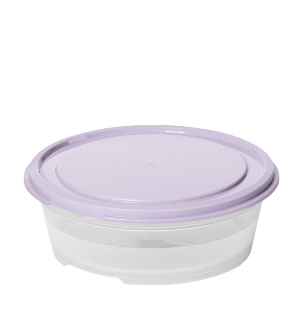 Food storage Round, 0,3 L, SMARTSTORE FRESH, Transparent / Purple in the group Storage / Kitchen storage / Food containers / Plastic at SmartaSaker.se (42174)