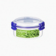 Container, Round, 0,3 L, KLIP IT PLUS, Ø 11,5 x H 5,8 cm, Clear / Blue Container, Round, 0,3 L, KLIP IT PLUS, Ø 11,5 x H 5,8 cm, Clear / Blue