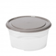 Food storage, Round, 0,45 L, SMARTSTORE SUSTAIN, Transparent / Earl grey Food storage, Round, 0,45 L, SMARTSTORE SUSTAIN, Transparent / Earl grey