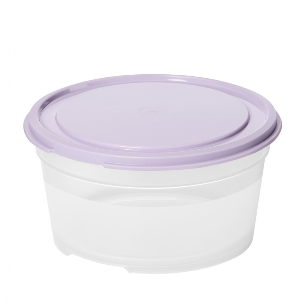 Food storage Round, 0,45 L, SMARTSTORE FRESH, Transparent / Purple in the group Storage / Kitchen storage / Food containers / Plastic at SmartaSaker.se (42177)