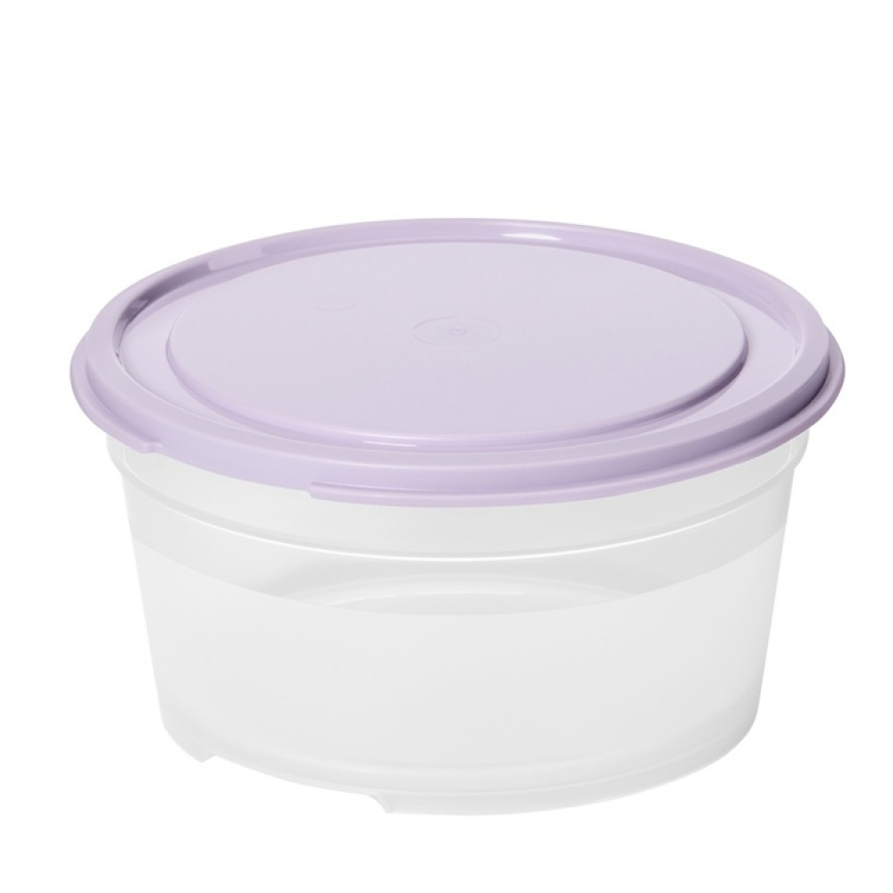 Food storage Round, 0,45 L, SMARTSTORE FRESH, Transparent / Purple in the group Storage / Kitchen storage / Food containers / Plastic lunch boxes at SmartaSaker.se (42177)