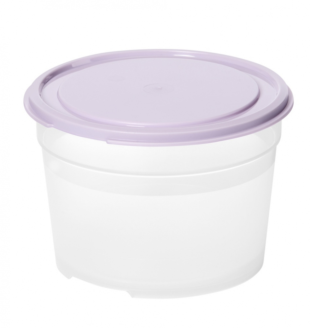 Food storage Round, 0,6 L, SMARTSTORE FRESH, Transparent / Purple in the group Storage / Kitchen storage / Food containers / SmartStore food containers at SmartaSaker.se (42178)