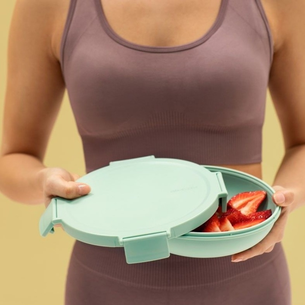 Lunch box, 1 L, BRABANTIA MAKE & TAKE LUNCH BOWL, Ø 21,5 x H 6 cm in the group Storage / Kitchen storage / Food containers / Plastic lunch boxes at SmartaSaker.se (42180)