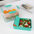 Lunch box with compartments, 2,3 L, LUNCH TUB TO GO, 20 x 16 x H 11,5 cm, Mint Lunch box with compartments, 2,3 L, LUNCH TUB TO GO, 20 x 16 x H 11,5 cm, Mint