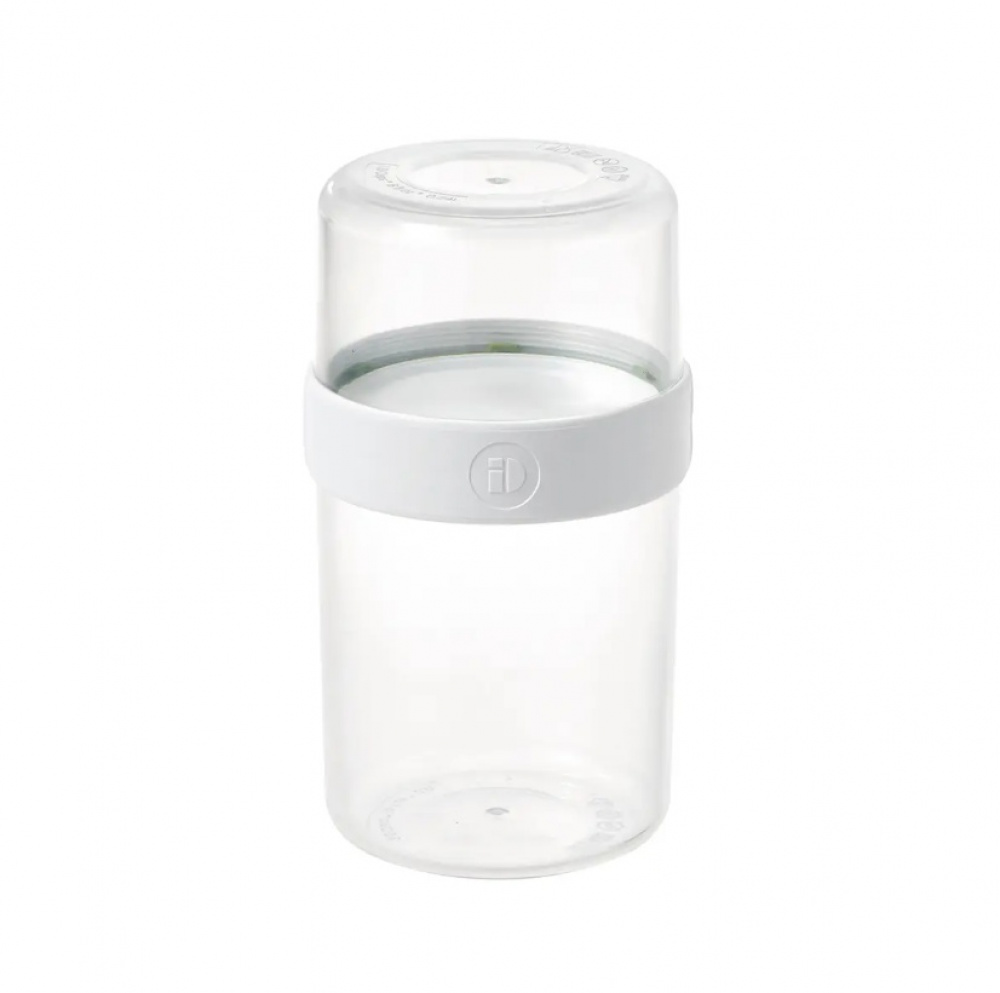 Container, iD FRESH STACK N\' SNACK MEDIUM, Ø 9,5 x H 16 cm, Clear / White in the group Storage / Kitchen storage / Food containers / SmartStore food containers at SmartaSaker.se (42185)