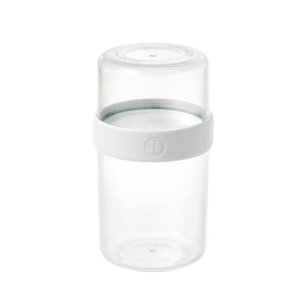 Container, iD FRESH STACK N\' SNACK MEDIUM, Ø 9,5 x H 16 cm, Clear / White in the group Storage / Kitchen storage / Food containers / SmartStore food containers at SmartaSaker.se (42185)