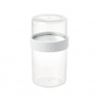 Container, iD FRESH STACK N\' SNACK MEDIUM, Ø 9,5 x H 16 cm, Clear / White Container, iD FRESH STACK N\' SNACK MEDIUM, Ø 9,5 x H 16 cm, Clear / White