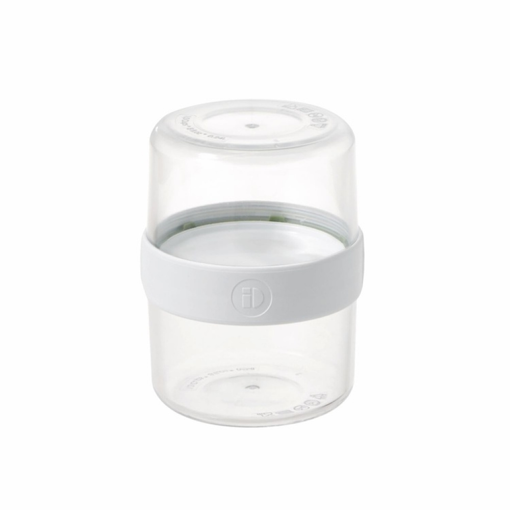Container, iD FRESH STACK N\' SNACK SMALL, Ø 9,5 x H 12 cm, Clear / White in the group Storage / Kitchen storage / Food containers / SmartStore food containers at SmartaSaker.se (42187)