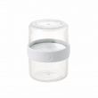 Container, iD FRESH STACK N\' SNACK SMALL, Ø 9,5 x H 12 cm, Clear / White Container, iD FRESH STACK N\' SNACK SMALL, Ø 9,5 x H 12 cm, Clear / White