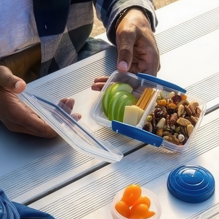 Lunch box, Two parts, 350 ML, KLIP IT SMALL SPLIT TO GO in the group Storage / Kitchen storage / Food containers / SmartStore food containers at SmartaSaker.se (42191)