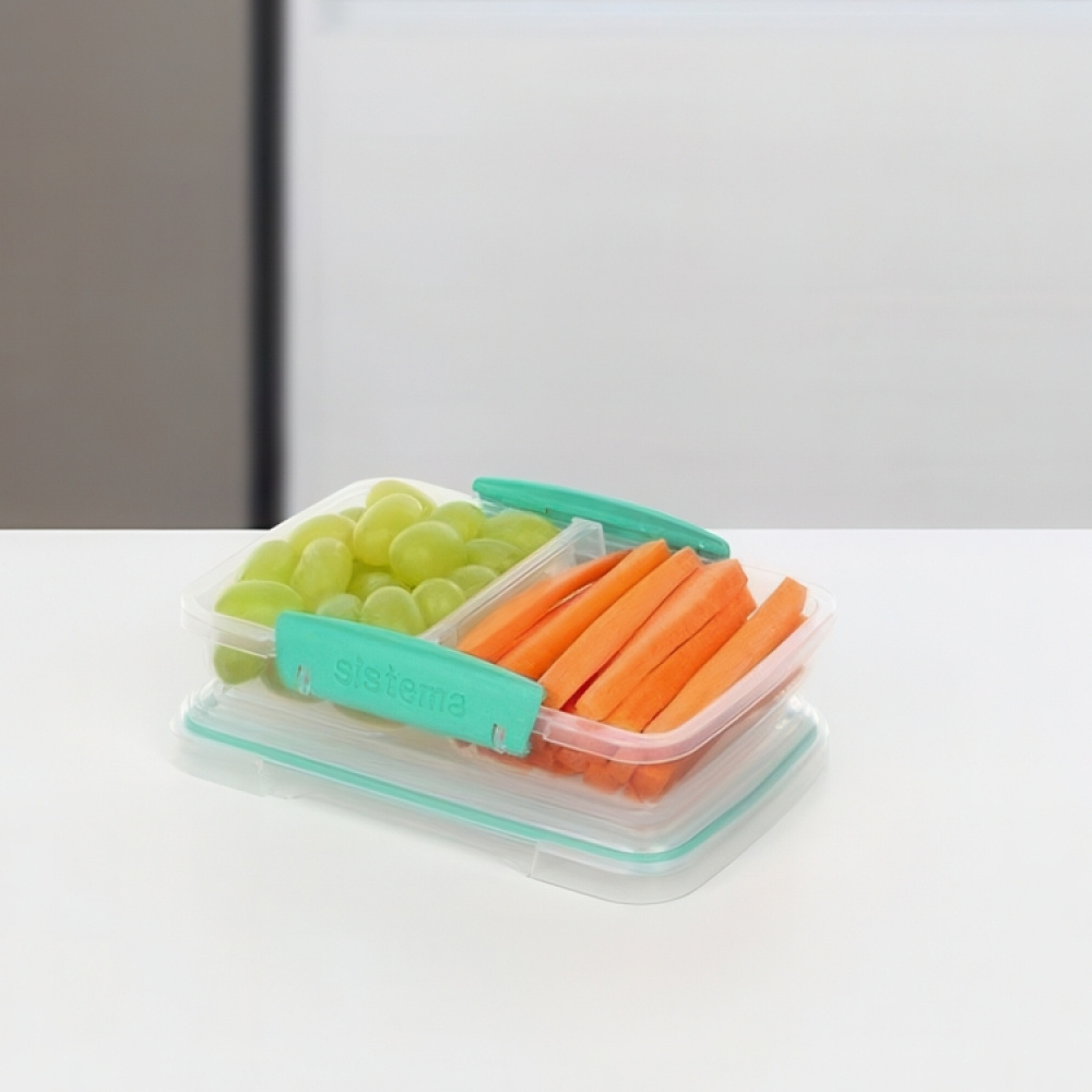 Lunch box, Two parts, 350 ML, KLIP IT SMALL SPLIT TO GO in the group Storage / Kitchen storage / Food containers / SmartStore food containers at SmartaSaker.se (42191)