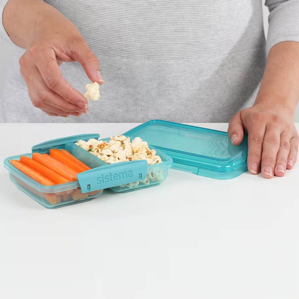 Lunch box, Two parts, 350 ML, KLIP IT SMALL SPLIT TO GO in the group Storage / Kitchen storage / Food containers / SmartStore food containers at SmartaSaker.se (42191)