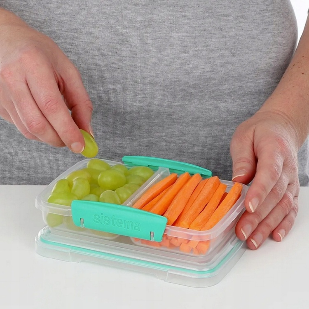 Lunch box, Two parts, 350 ML, KLIP IT SMALL SPLIT TO GO in the group Storage / Kitchen storage / Food containers / SmartStore food containers at SmartaSaker.se (42191)