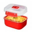 Lunch boxes, Set with 3, MICROWAVE HEAT & EAT PACK, Red Lunch boxes, Set with 3, MICROWAVE HEAT & EAT PACK, Red