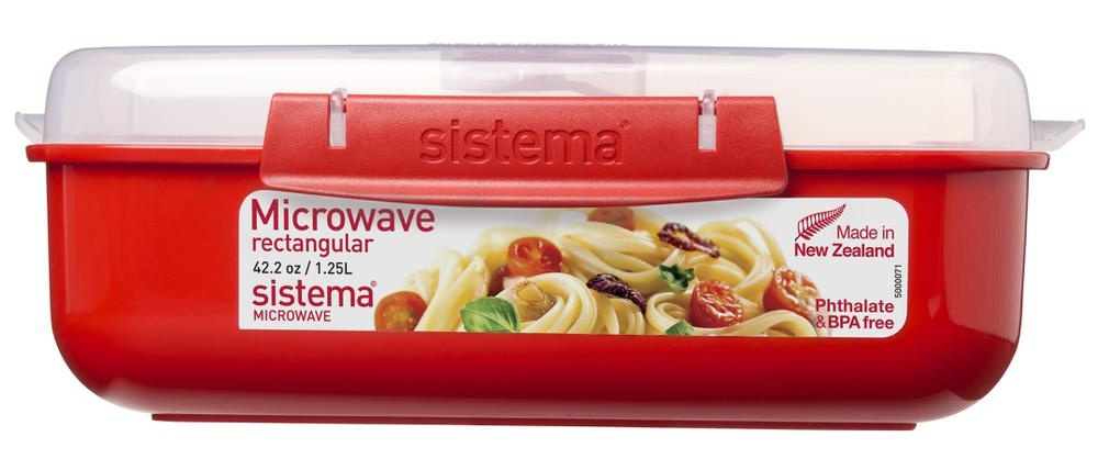 Lunch boxes, Set with 3, MICROWAVE HEAT & EAT PACK, Red in the group Storage / Kitchen storage / Food containers / SmartStore food containers at SmartaSaker.se (42199)