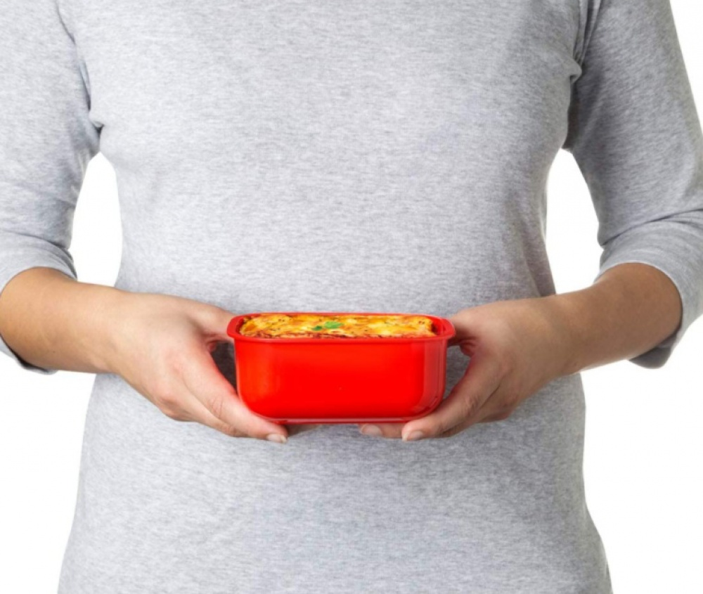 Lunch boxes, Set with 3, MICROWAVE HEAT & EAT PACK, Red in the group Storage / Kitchen storage / Food containers / SmartStore food containers at SmartaSaker.se (42199)