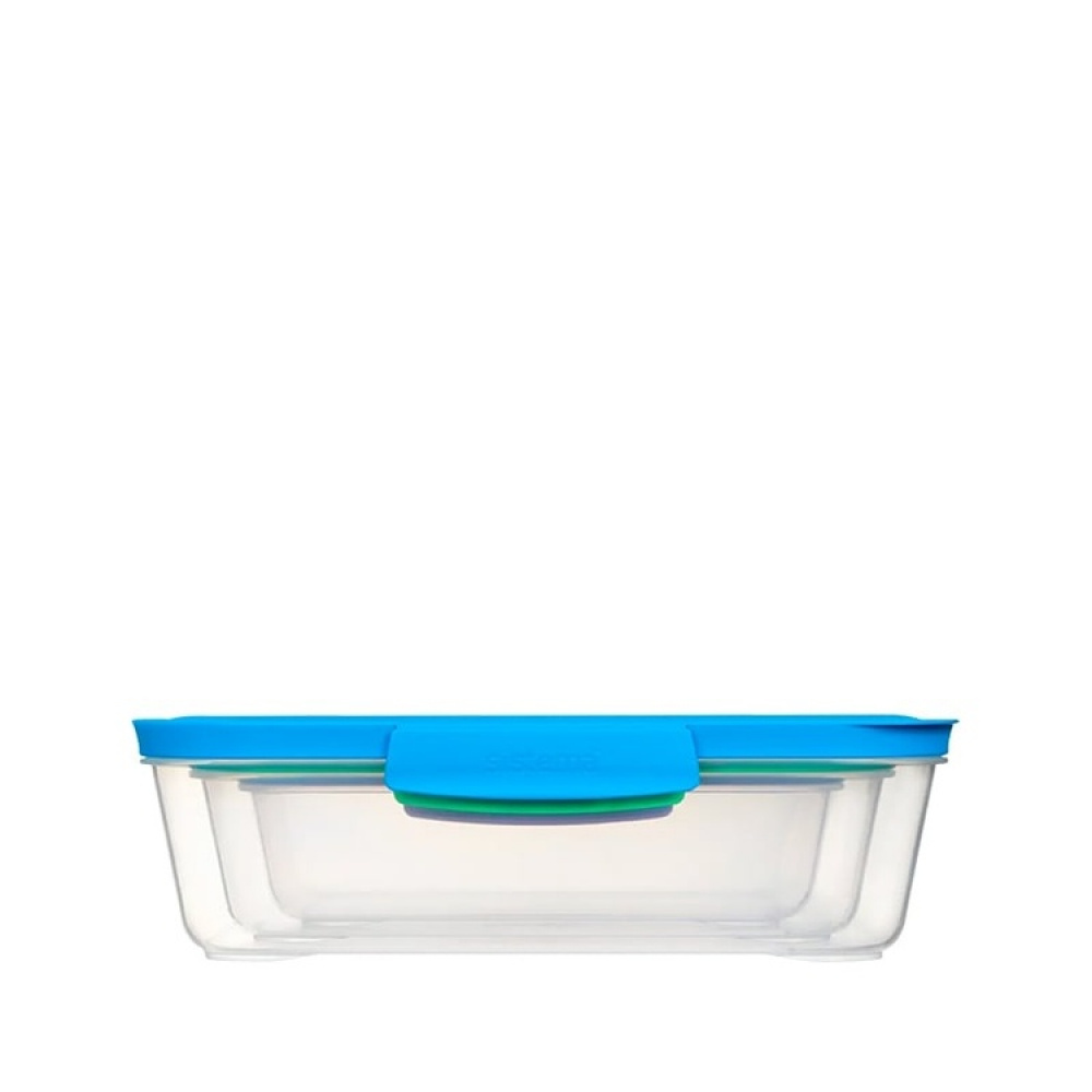 Food Storage boxes, Set of 3, SISTEMA NEST IT MEDIUM, Clear / Assorted in the group Storage / Kitchen storage / Food containers / Plastic lunch boxes at SmartaSaker.se (42202)