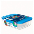Food Storage boxes, Set of 3, SISTEMA NEST IT MEDIUM, Clear / Assorted Food Storage boxes, Set of 3, SISTEMA NEST IT MEDIUM, Clear / Assorted