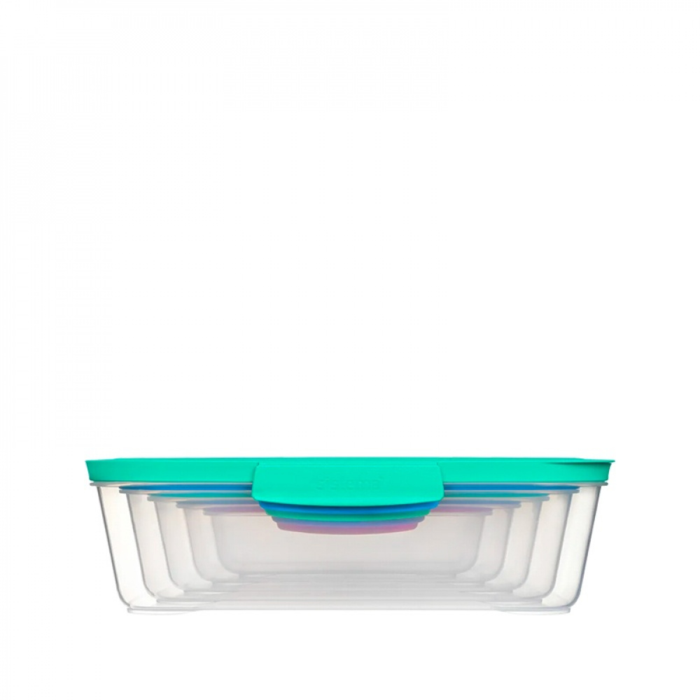 Food Storage boxes, Set of 5, SISTEMA NEST IT LARGE, Clear / Assorted in the group Storage at SmartaSaker.se (42203)