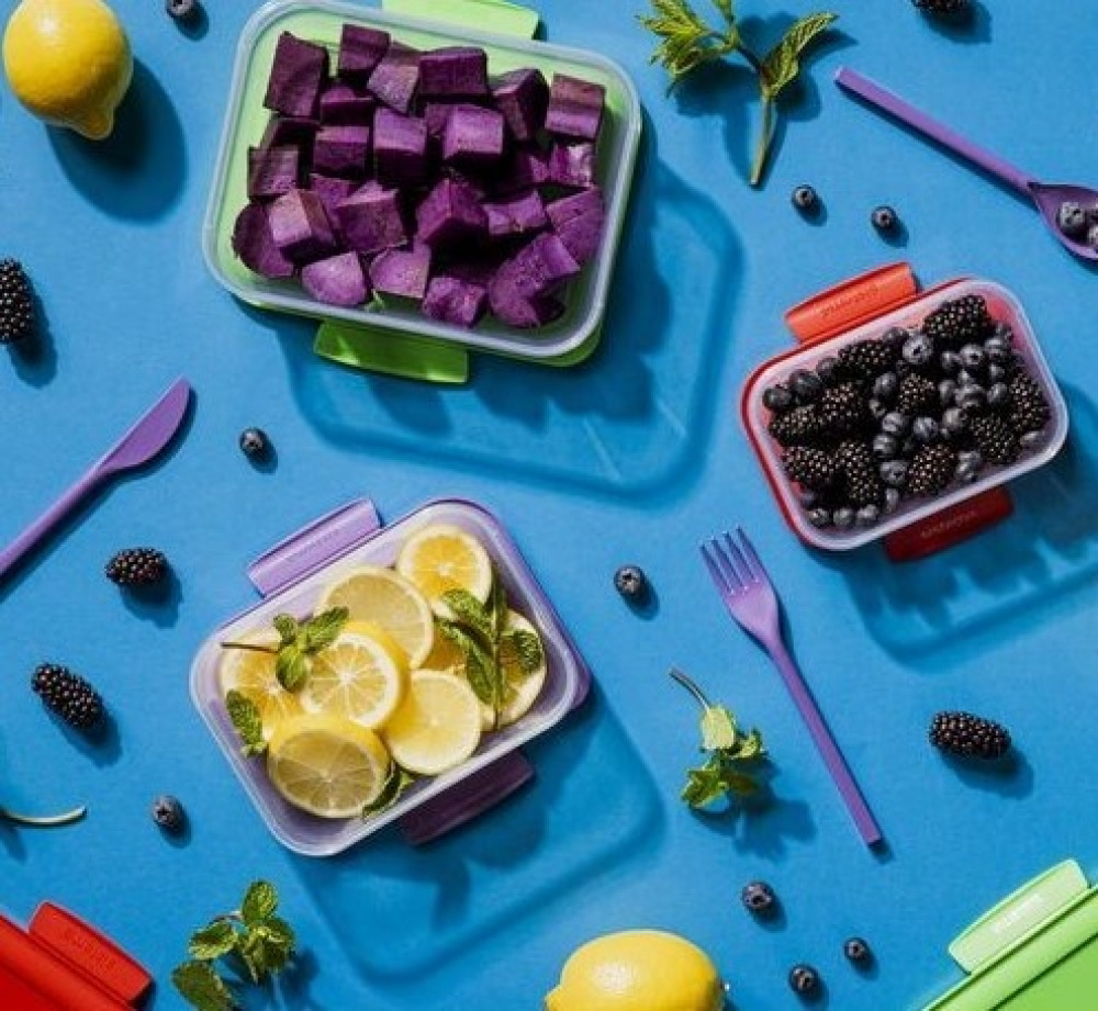 Food Storage boxes, Set of 5, SISTEMA NEST IT LARGE, Clear / Assorted in the group Storage at SmartaSaker.se (42203)