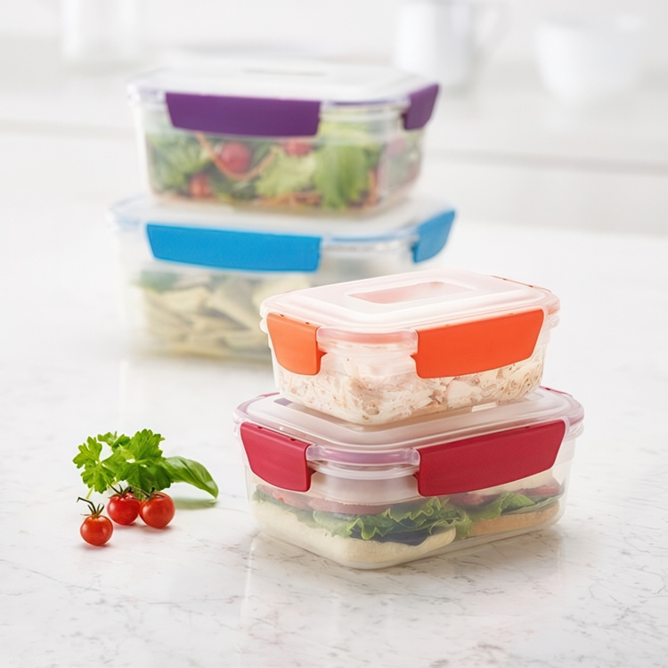 Lunch boxes, Set with 4, NEST LOCK CONTAINERS, Large, Joseph Joseph, Assorted in the group Storage / Kitchen storage / Food containers at SmartaSaker.se (42206)