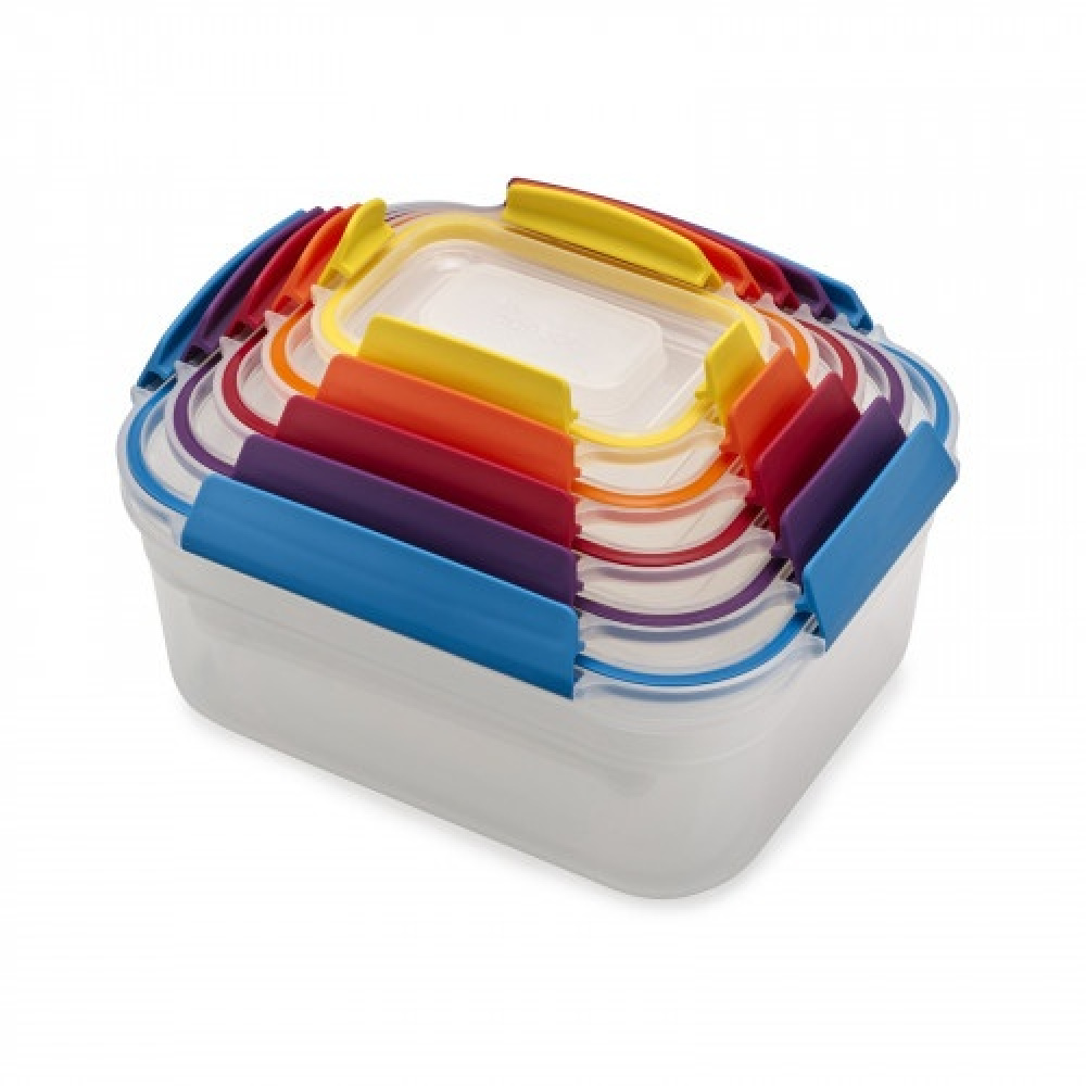 Lunch boxes, Set with 5, NEST LOCK CONTAINERS, Large, Joseph Joseph, Assorted in the group Storage / Kitchen storage / Food containers at SmartaSaker.se (42208)