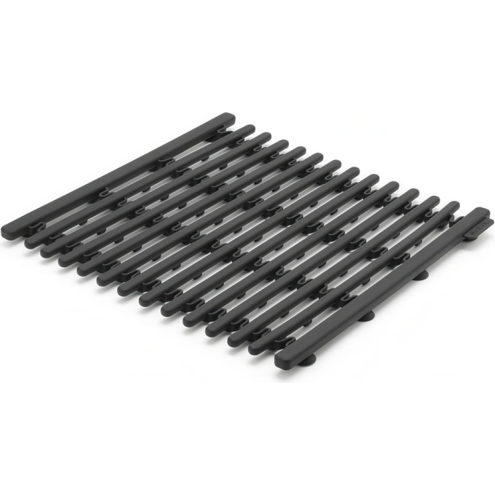 Sink Mat, Silicone, BRABANTIA , 30 x 30 - 45 cm, Dark grey in the group Storage / Kitchen storage / Dish racks and sink accessories at SmartaSaker.se (42210)