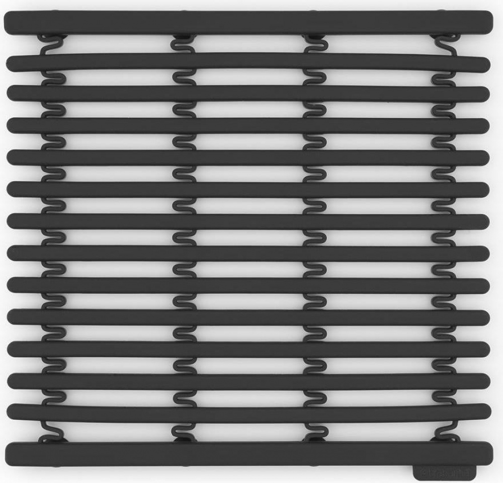Sink Mat, Silicone, BRABANTIA , 30 x 30 - 45 cm, Dark grey in the group Storage / Kitchen storage / Dish racks and sink accessories at SmartaSaker.se (42210)