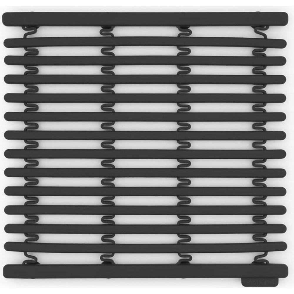 Sink Mat, Silicone, BRABANTIA , 30 x 30 - 45 cm, Dark grey in the group Storage / Kitchen storage / Dish racks and sink accessories at SmartaSaker.se (42210)