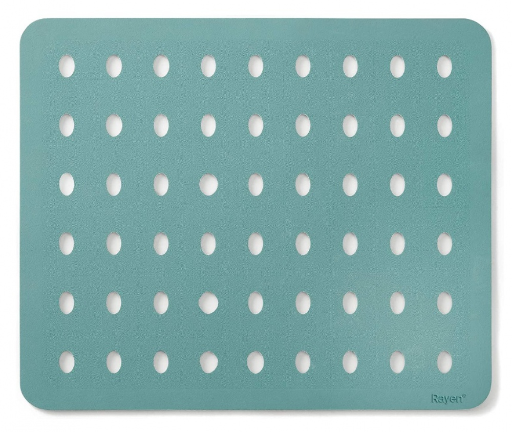 Sink Mat, Rubber, SMALL SALVAPLATOS, 32 x 27,5 cm, Aqua Green in the group Storage / Kitchen storage / Dish racks and sink accessories at SmartaSaker.se (42214)