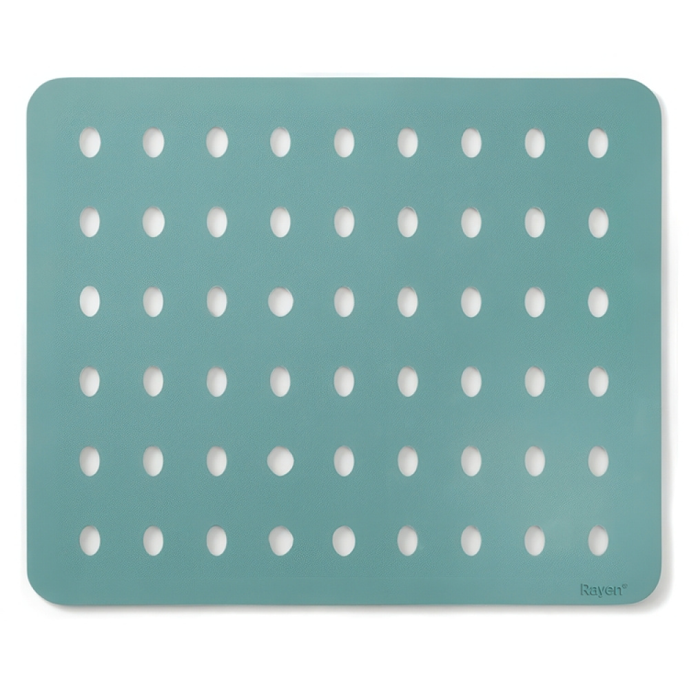 Sink Mat, Rubber, SMALL SALVAPLATOS, 32 x 27,5 cm, Aqua Green in the group Storage / Kitchen storage / Dish racks and sink accessories at SmartaSaker.se (42214)