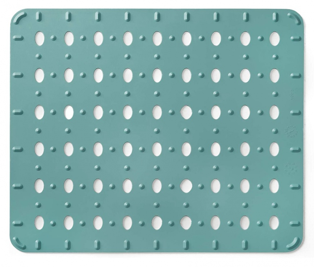 Sink Mat, Rubber, SMALL SALVAPLATOS, 32 x 27,5 cm, Aqua Green in the group Storage / Kitchen storage / Dish racks and sink accessories at SmartaSaker.se (42214)