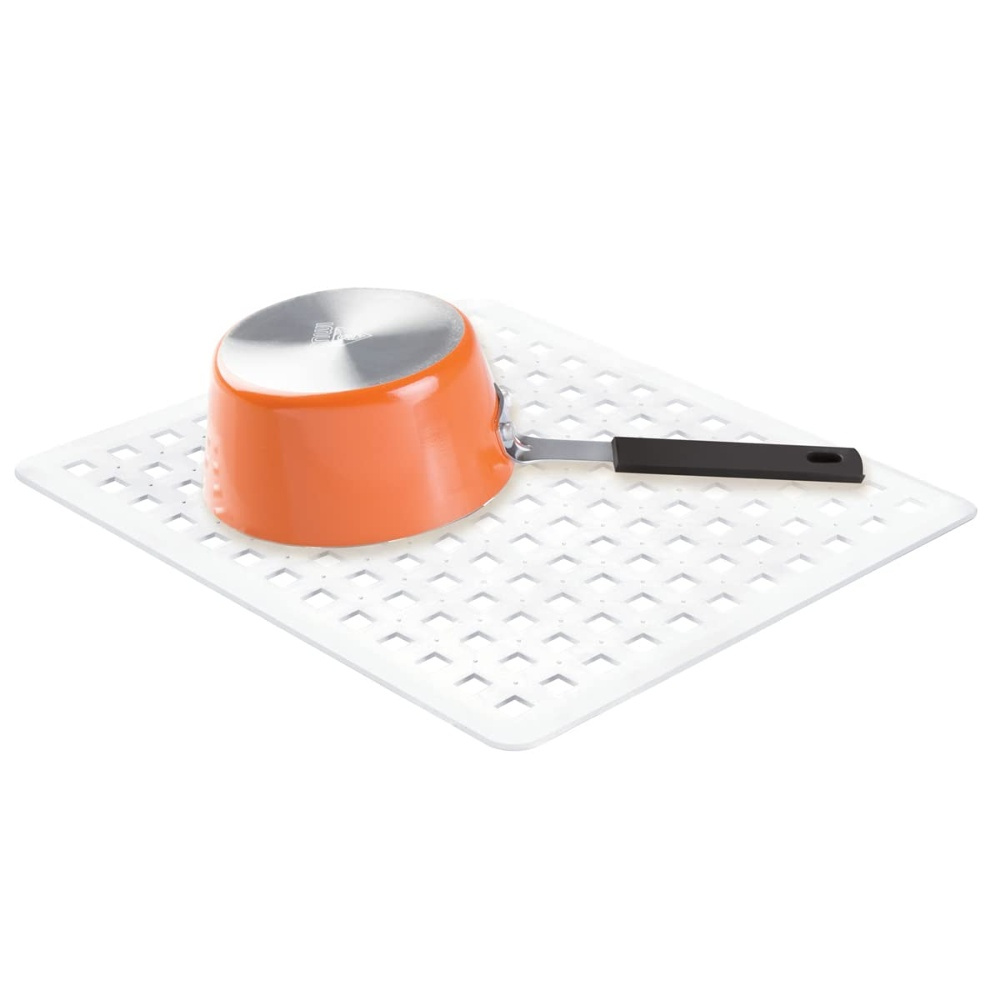 Sink Mat, iDESIGN LARGE SINK MAT, 41x 32 cm, Clear in the group Storage / Kitchen storage / Dish racks and sink accessories at SmartaSaker.se (42215)
