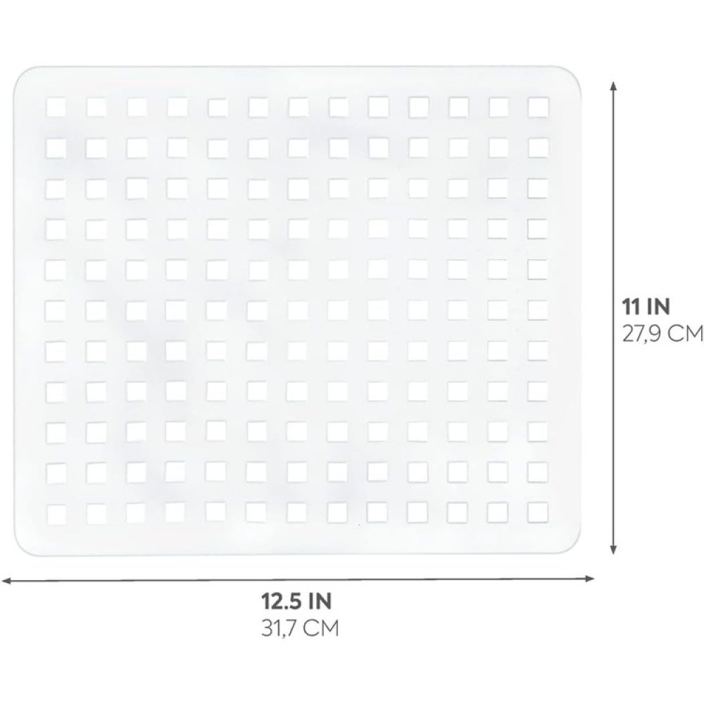 Sink Mat, iDESIGN SQUARE SINK MAT, 28 x 32 cm in the group Storage / Kitchen storage / Dish racks and sink accessories at SmartaSaker.se (42216)