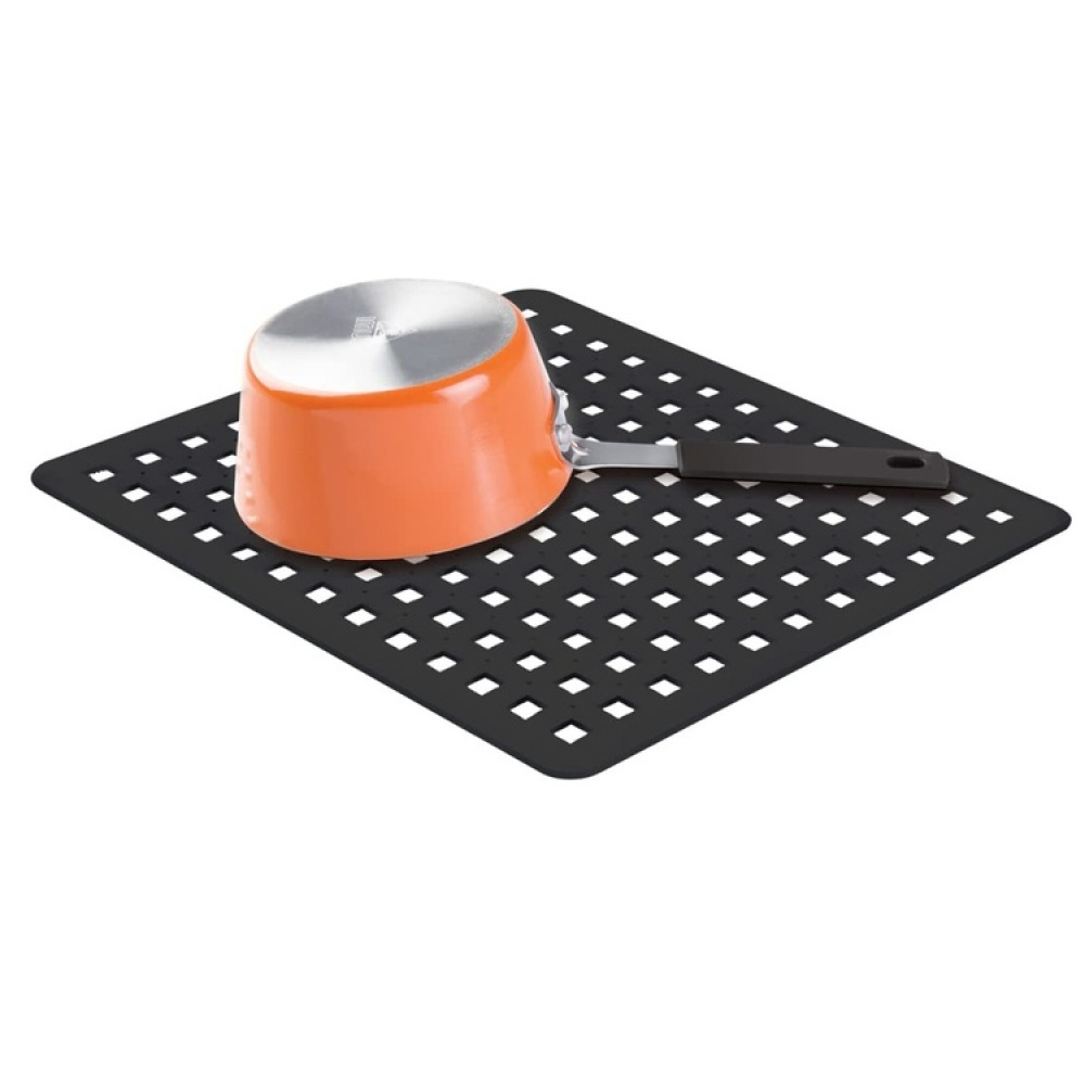 Sink Mat, iDESIGN SQUARE SINK MAT, 28 x 32 cm in the group Storage / Kitchen storage / Dish racks and sink accessories at SmartaSaker.se (42216)