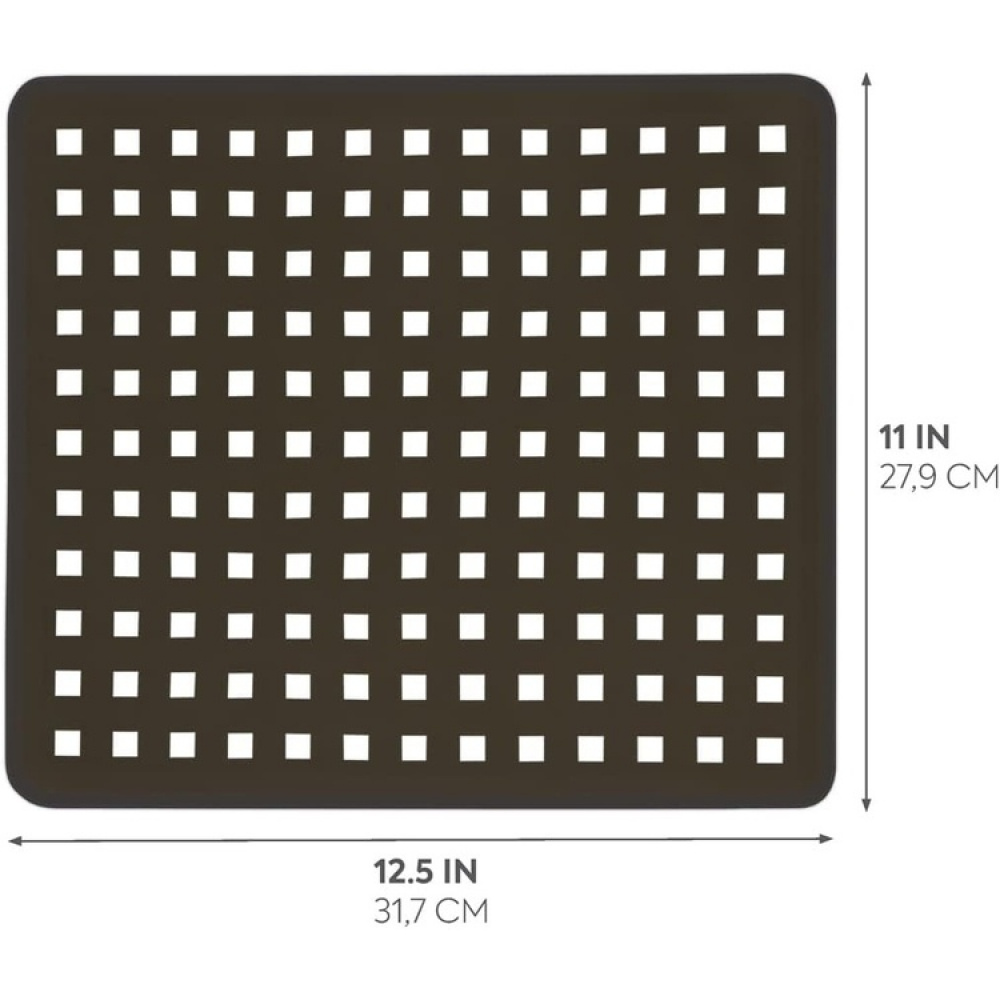 Sink Mat, iDESIGN SQUARE SINK MAT, 28 x 32 cm in the group Storage / Kitchen storage / Dish racks and sink accessories at SmartaSaker.se (42216)