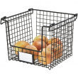 Stackable Metal Basket, CLASSICO MEDIUM, 25,4 x 25,4 x H 20,3 cm, Black