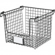 Stackable Metal Basket, CLASSICO MEDIUM, 25,4 x 25,4 x H 20,3 cm, Black
