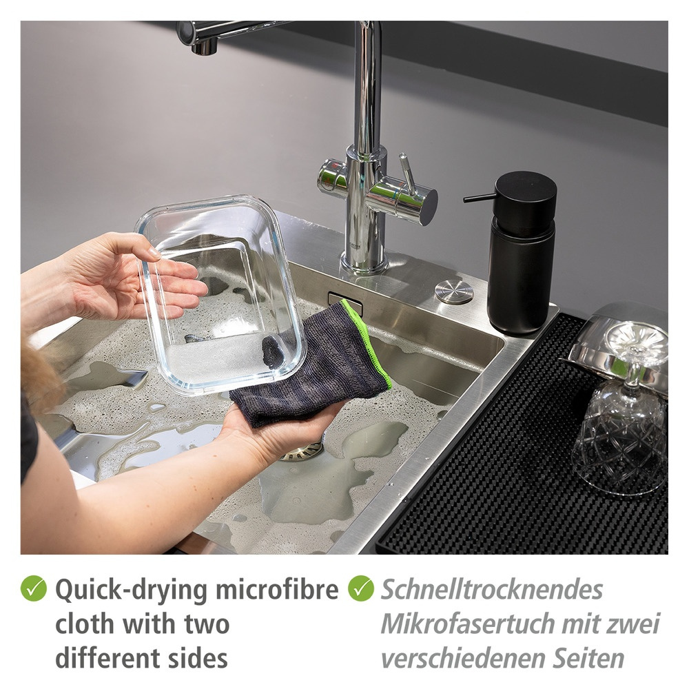 Microfiber cloths for coarse dirt, Set of 2, OUTDOOR, 30 x 30 cm, Black in the group Storage / Cleaning and waste sorting / Cloths and brushes at SmartaSaker.se (42228)