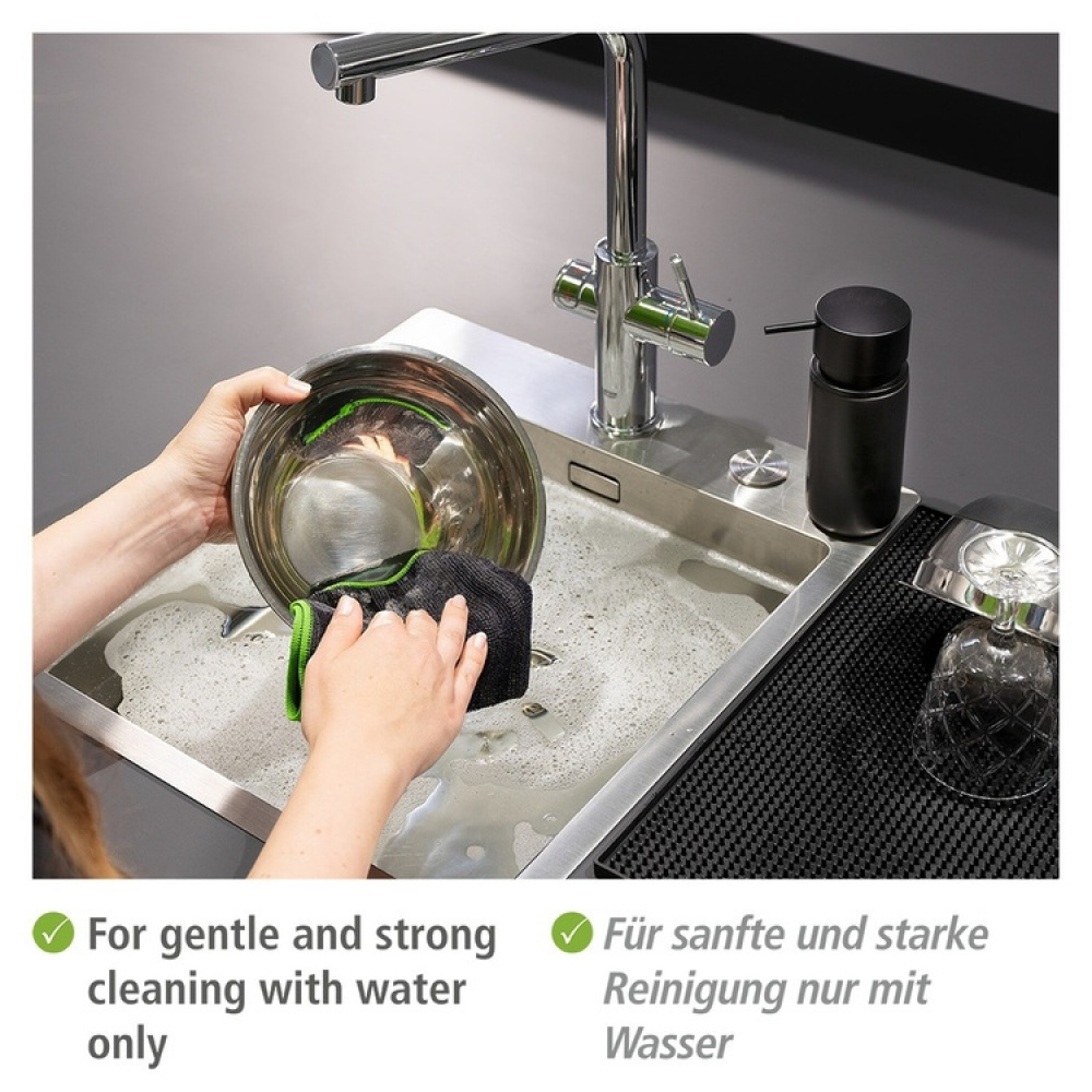 Microfiber cloths for coarse dirt, Set of 2, OUTDOOR, 30 x 30 cm, Black in the group Storage / Cleaning and waste sorting / Cloths and brushes at SmartaSaker.se (42228)