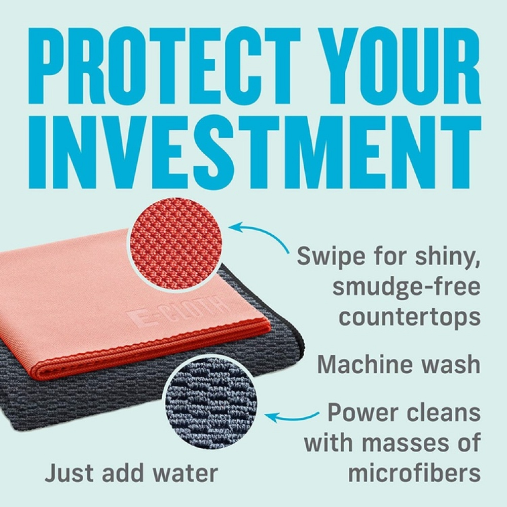 Microfibre Cloths, Set of 2, GRANITE & STONE, Black / Orange in the group Storage / Cleaning and waste sorting / Cloths and brushes at SmartaSaker.se (42233)